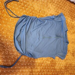 Blue rashguard top in large
